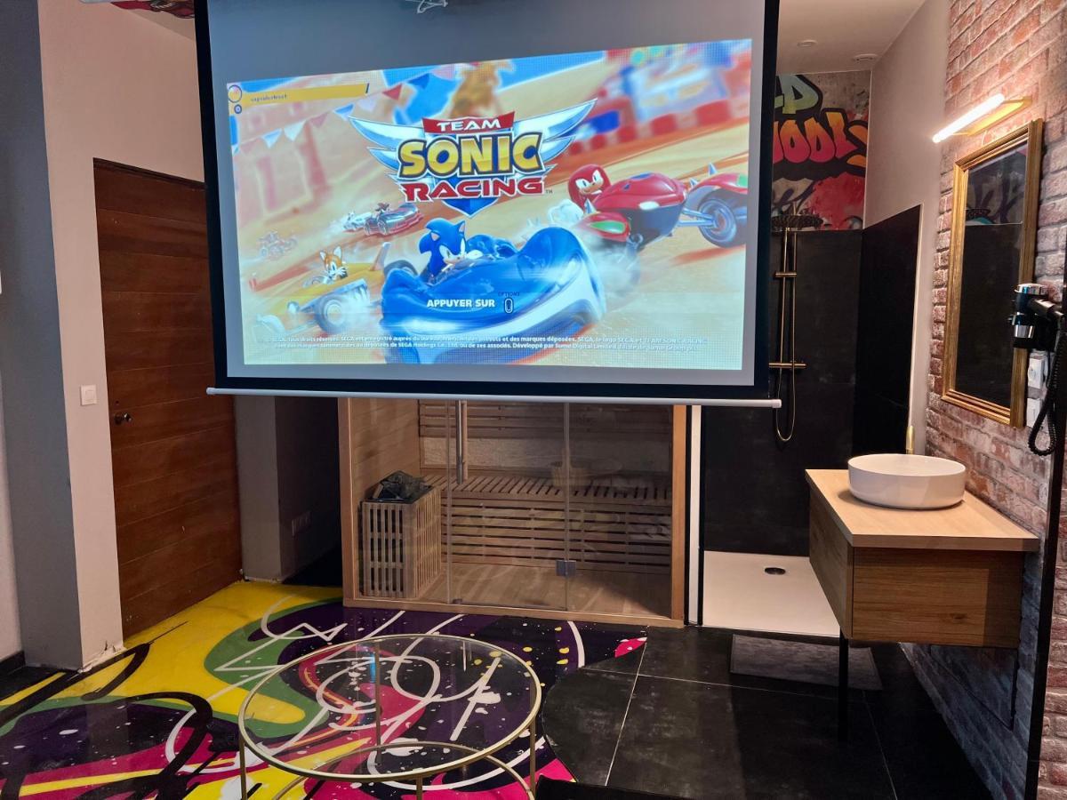 Capsule Street Art - Sauna- Jacuzzi - Playstation 5 - Billard - Netflix - Home Cinema - Terrasse Douai Exterior foto